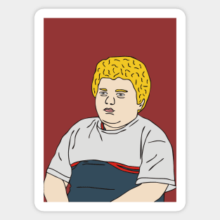 Bad Santa fat kid Sticker